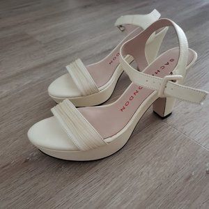 Sacha London Cream Platform Heels - Sz 8.5